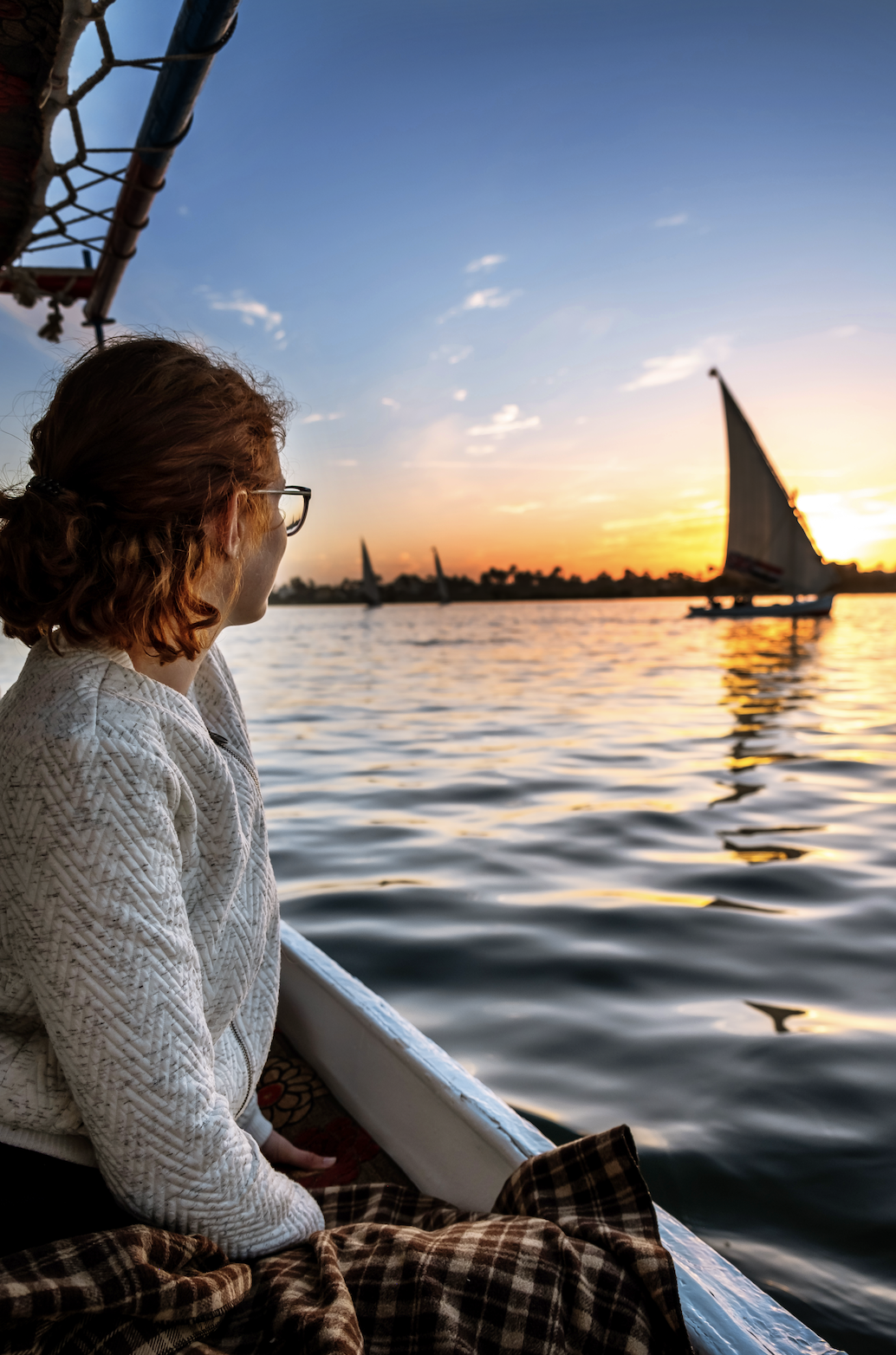 Evening Nile Felucca Sail in Aswan